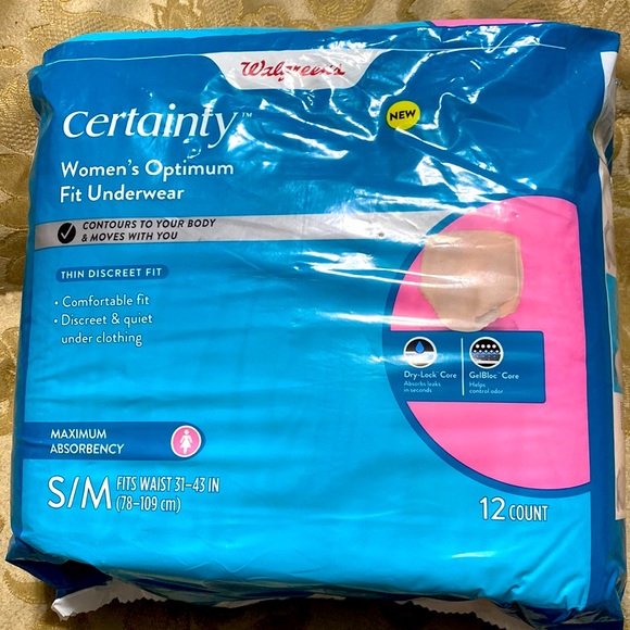 Womens Optimum Fit Underwear by Certainty, size: Small/Medium; 12 count package - Picture 1 of 2